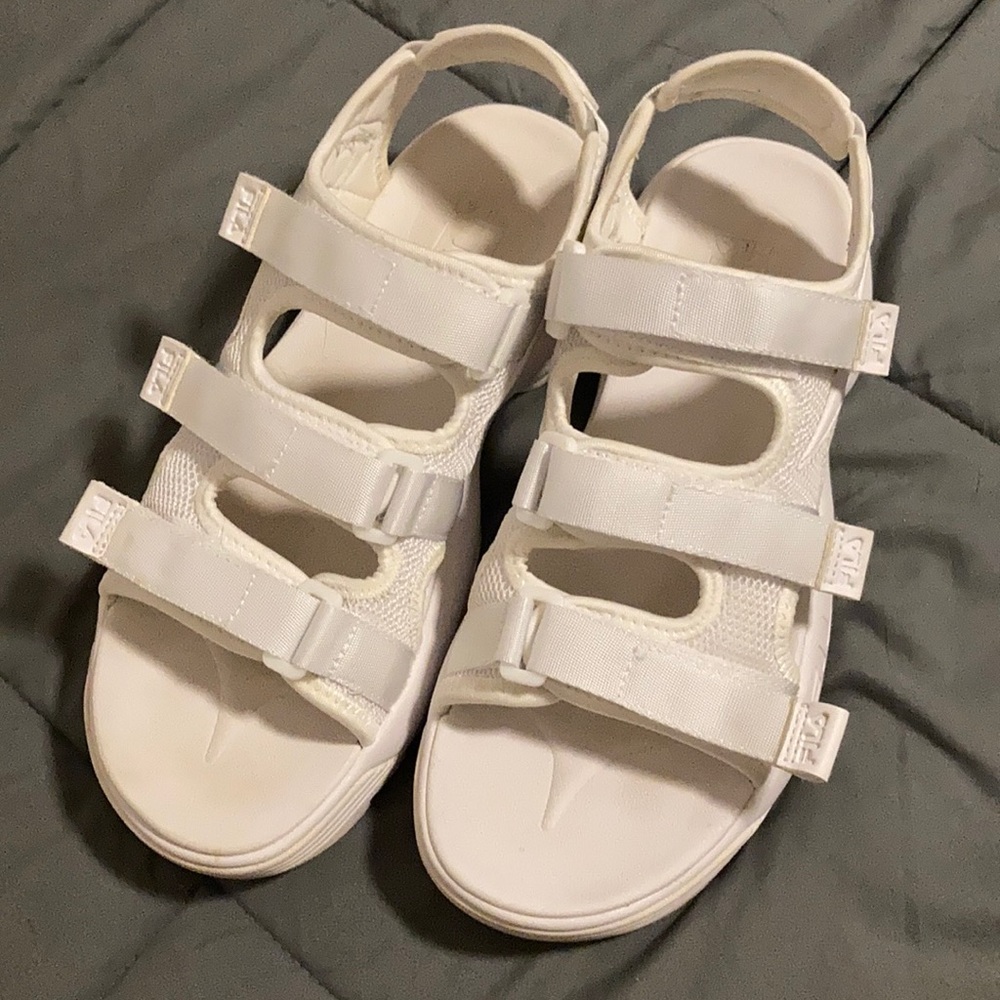 Fila Disruptor Platform Sandals - White Size 10